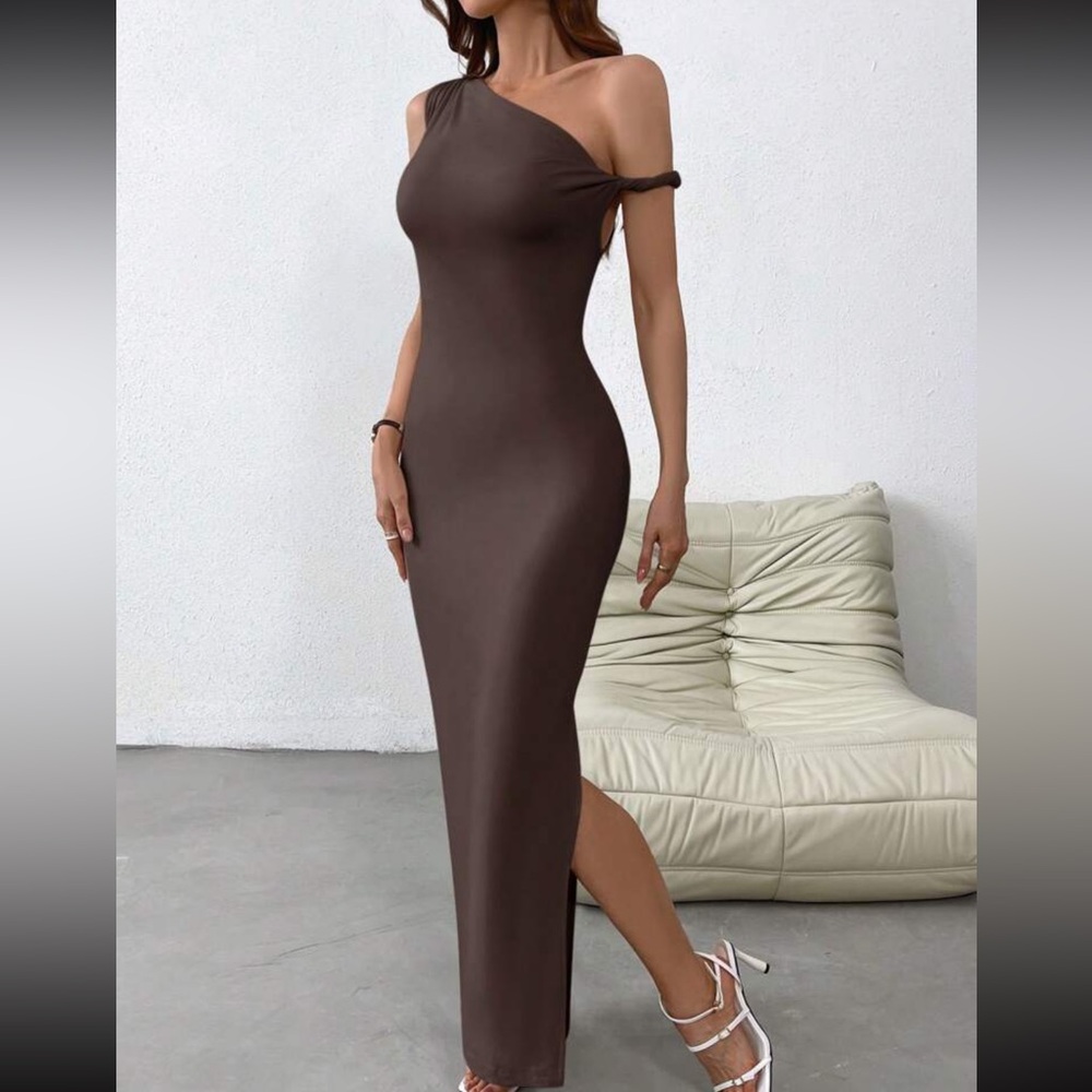 Brown maxi dress